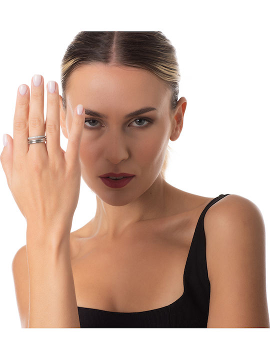 Oxzen Damen Stahlring