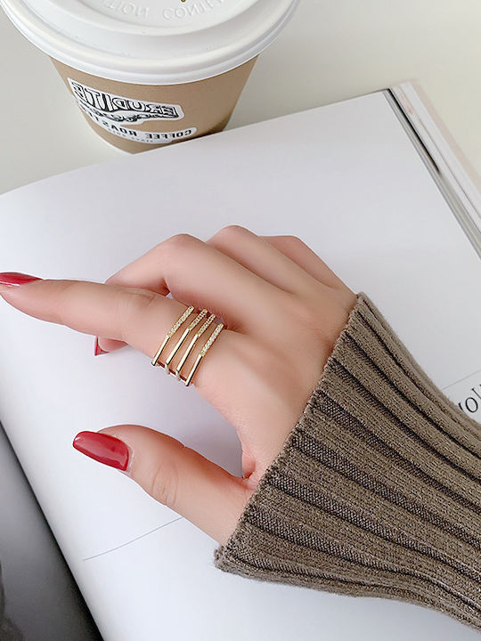 Pearl's Garden Damen Ring Vergoldet
