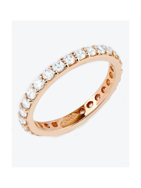 Soledor Women's Ring with Zircon Gold Plated