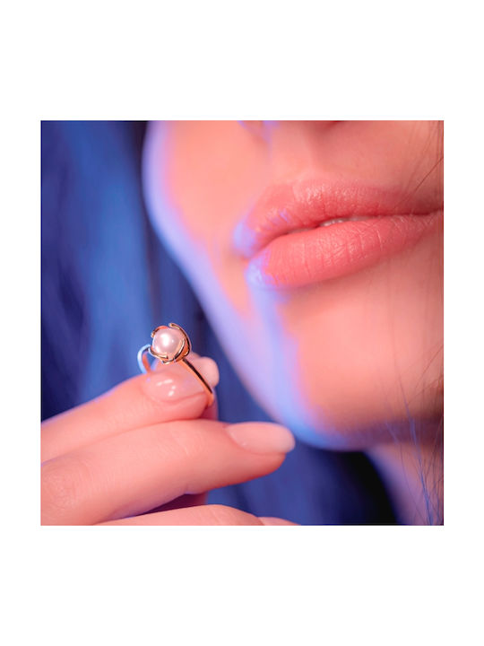 Women's Ring with Pearls from Gold 14K