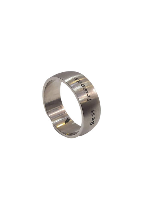 Bd Jewelery Herren Ring aus Stahl Vergoldet