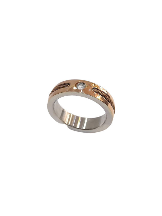 Bd Jewelery Damen Ring aus Stahl Vergoldeter