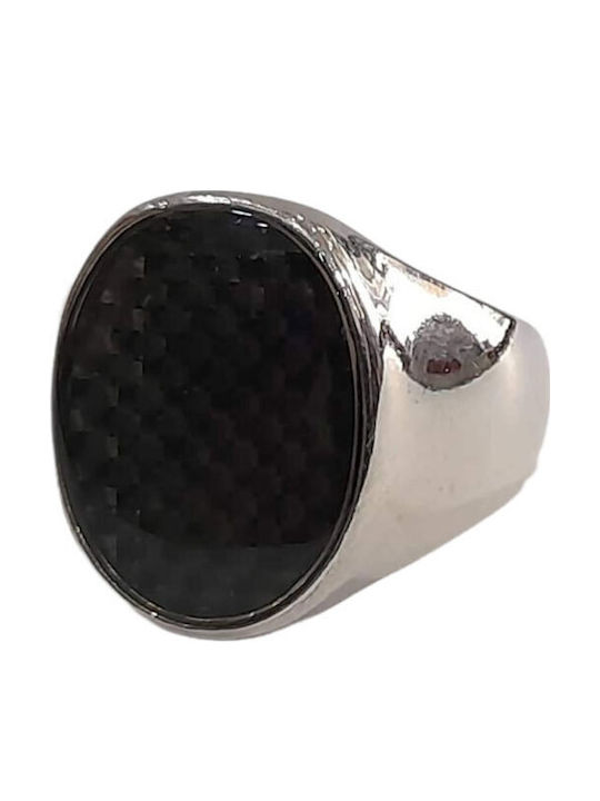 BD Jewelery Bd Jewelery Ανδρικό Δαχτυλίδι από Ατσάλι Επιχρυσωμένο