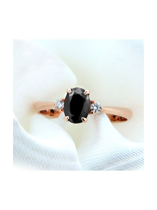 Damen Ring mit Diamanten 18K