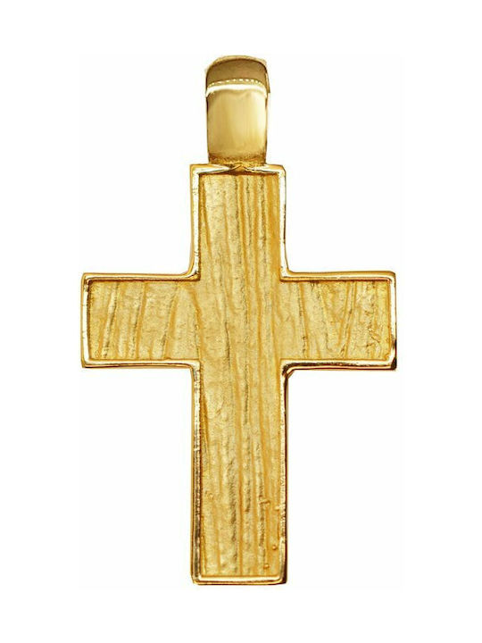 Gold Kreuz 14K Beidseitig