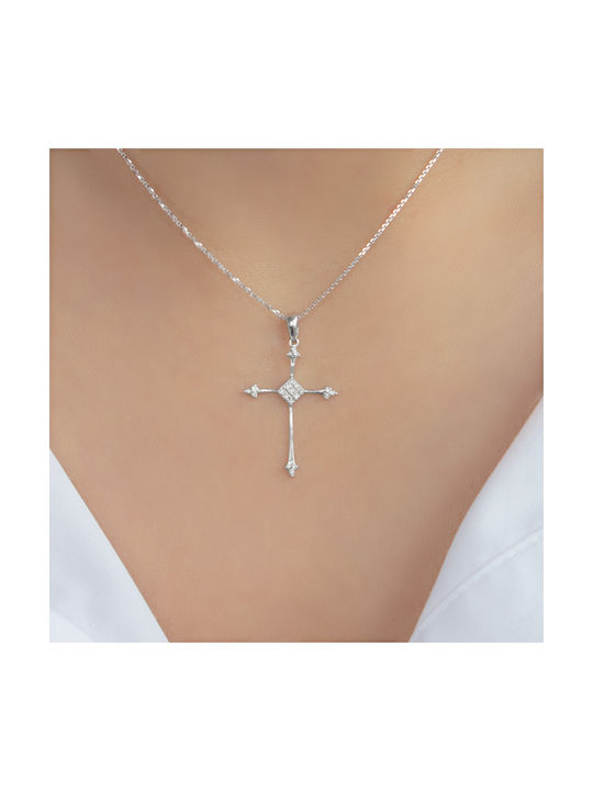 Gold Kreuz 18K mit Kette