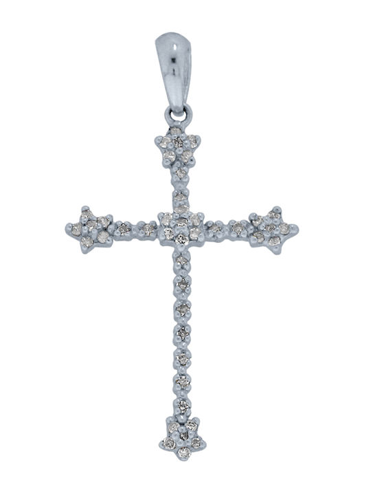 Margaritari Cruciu Din Aur 18K Cu Lanț