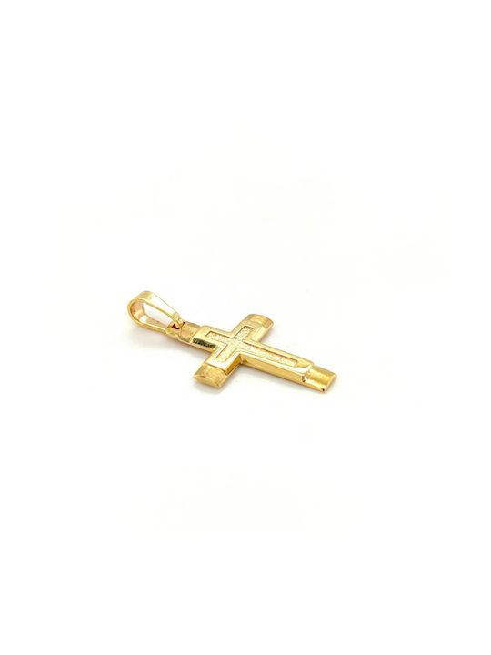 Herren Gold Kreuz 14K