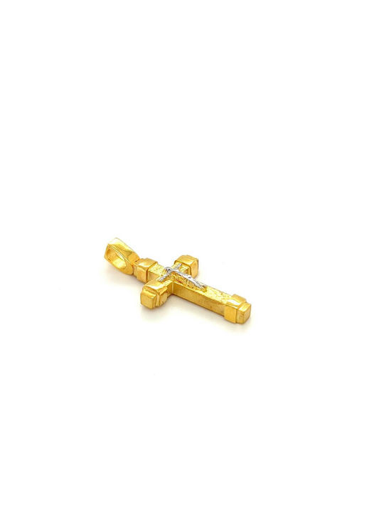 Herren Gold Kreuz 14K