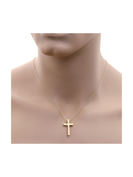 Herren Gold Kreuz 18K