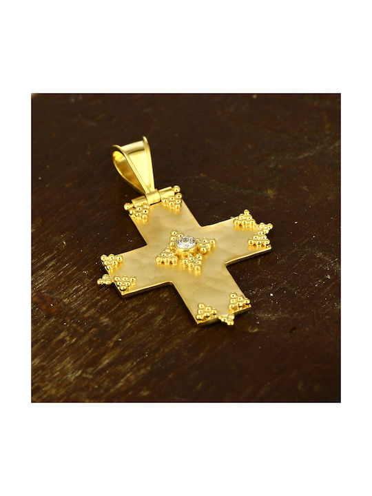 Femeiesc Aur Cruce 18K