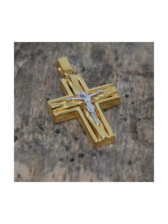 Men's Gold Cross 14K with the Crucified