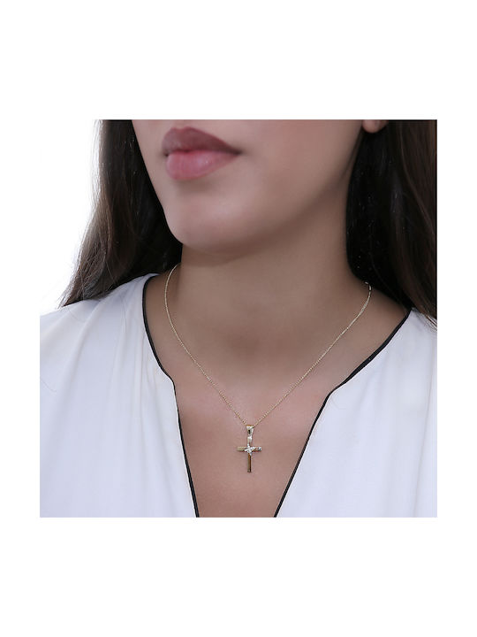 Femeiesc Aur Cruce 14K