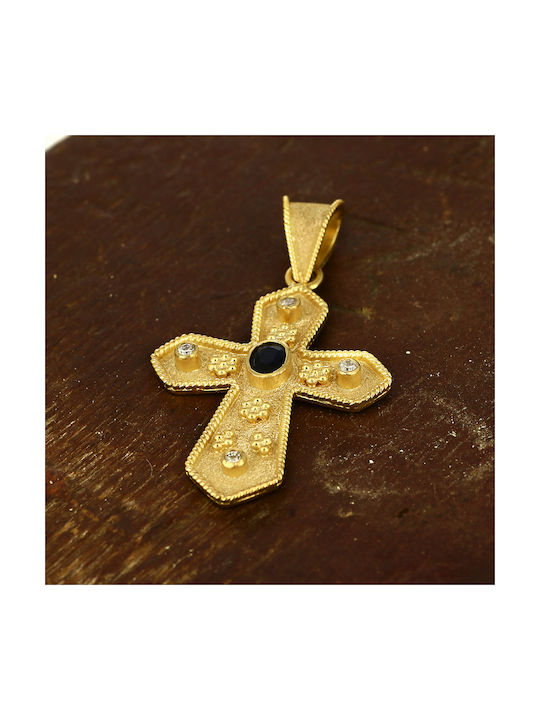 Damen Gold Kreuz 18K