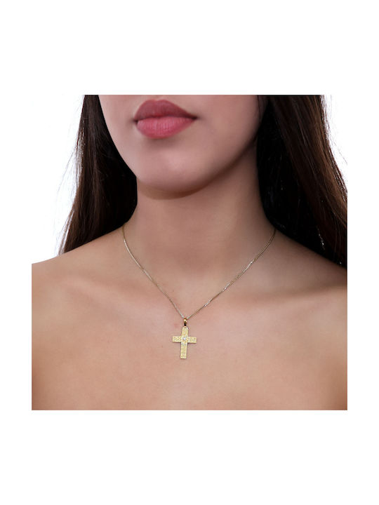 Damen Gold Kreuz 18K