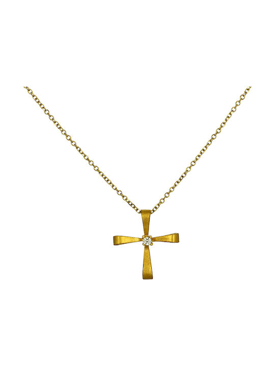 Damen Gold Kreuz 9K