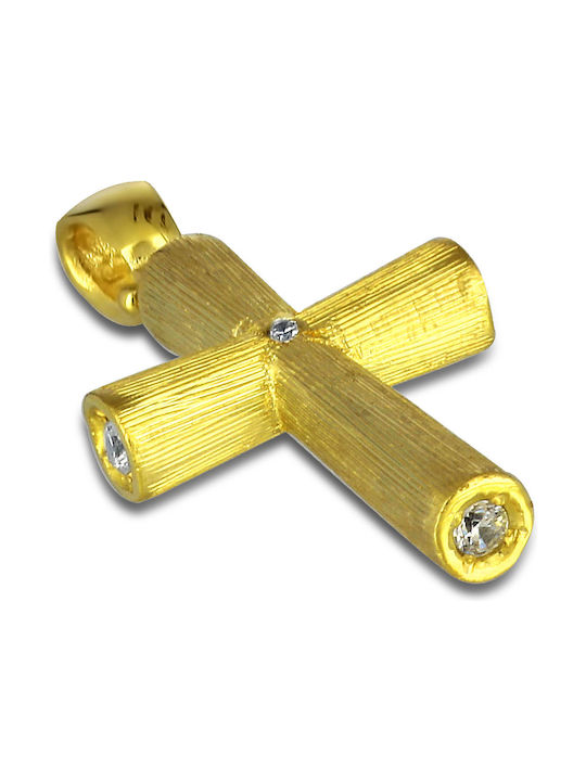 Damen Gold Kreuz 14K