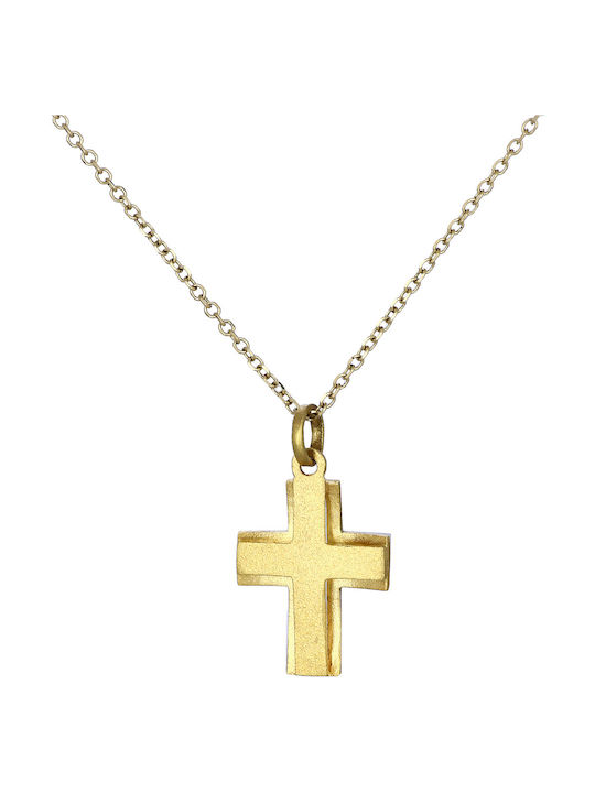 Damen Gold Kreuz 14K