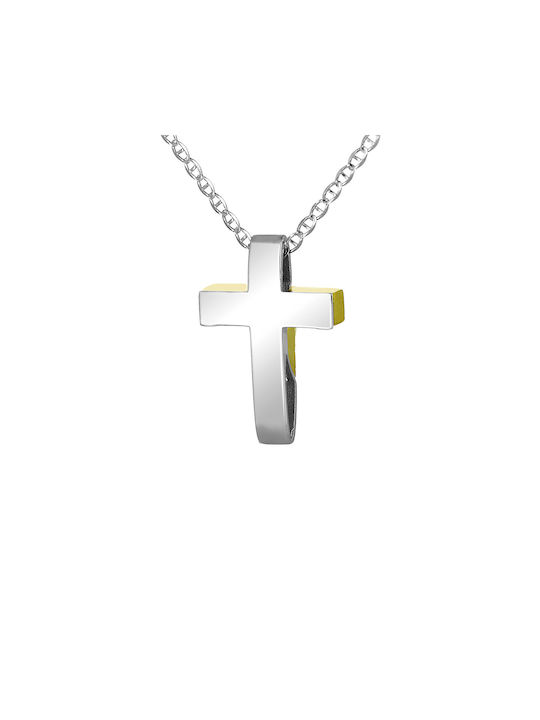 Women's Gold Cross 14K Double Sided