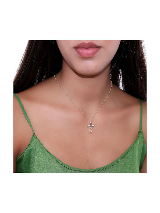 Rose Gold Cross 18K with Chain