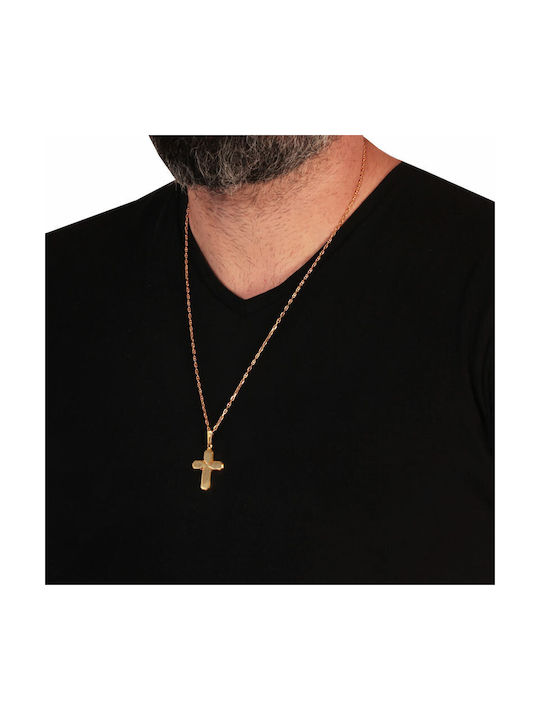 Herren Gold Kreuz 14K