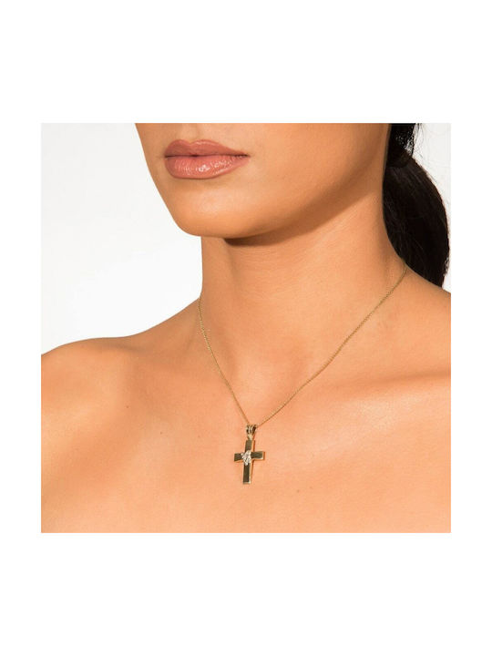 Femeiesc Aur Cruce 14K