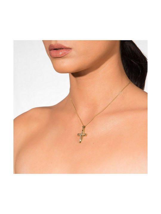 Femeiesc Aur Cruce 14K