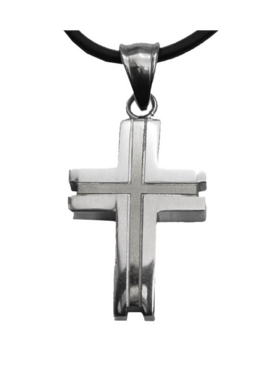 Cross from Steel with Cord