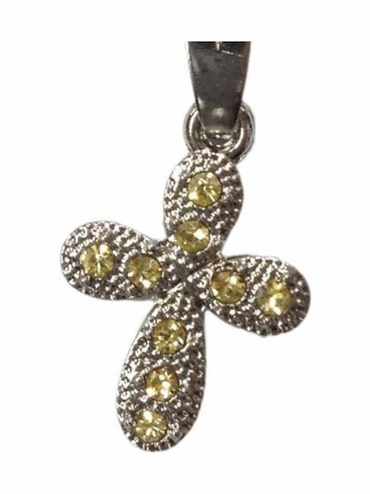 Kostibas Fashion Silber Σταυρός Επιχρυσωμένος