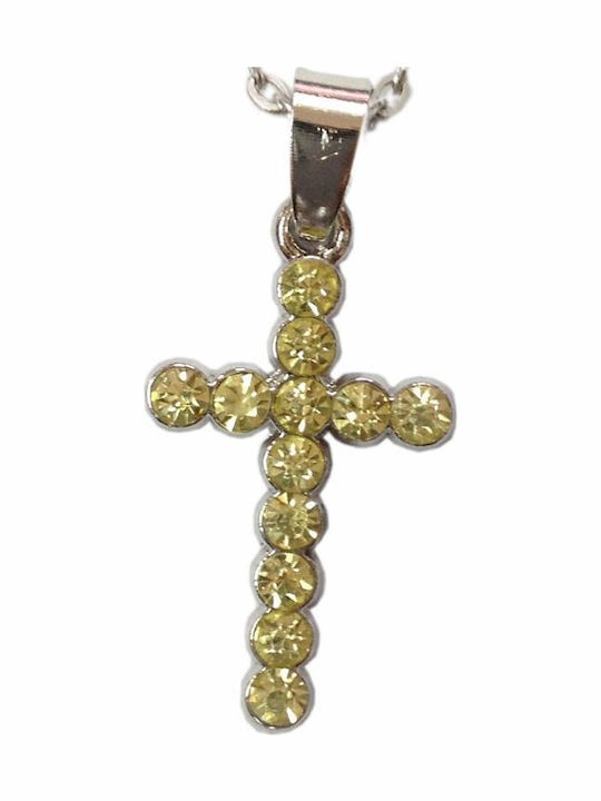 Kostibas Fashion Silber Σταυρός Επιχρυσωμένος
