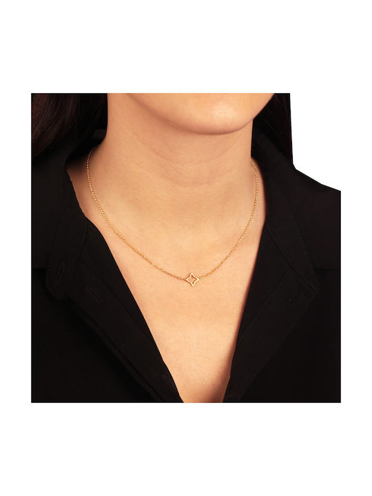 Women's Cross from Gold Plated Silver with Chain