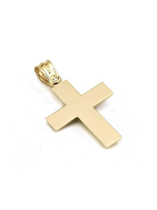 Women's Gold Cross 14K Double Sided Goldsmith