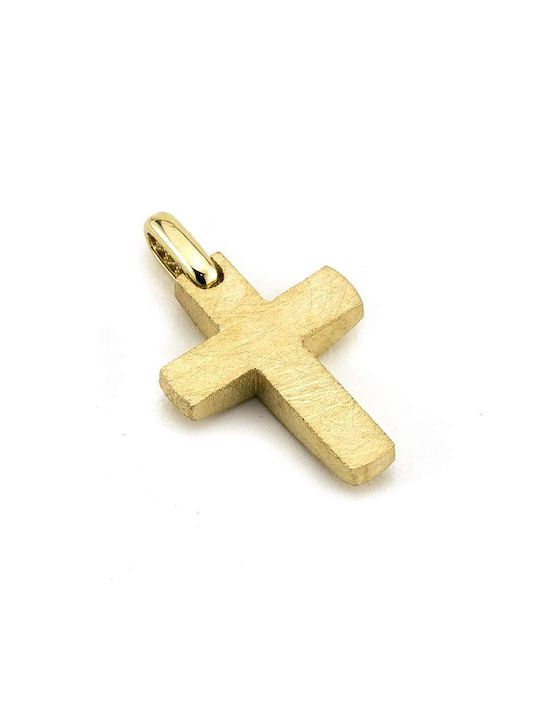 Men's Gold Cross 14K Double Sided Goldsmith