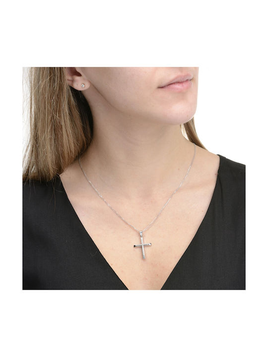 Ioannou24 Women's Gold Cross 14K with Chain