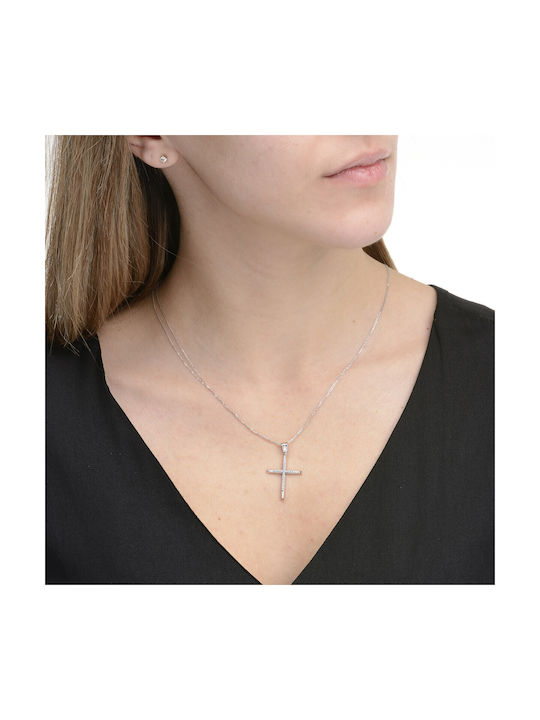 Ioannou24 Women's Gold Cross 14K with Chain