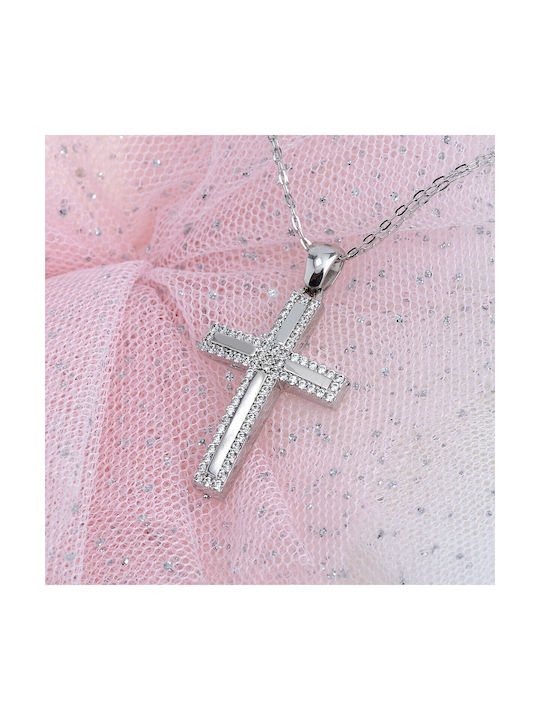 Ioannou24 Women's Gold Cross 14K with Chain