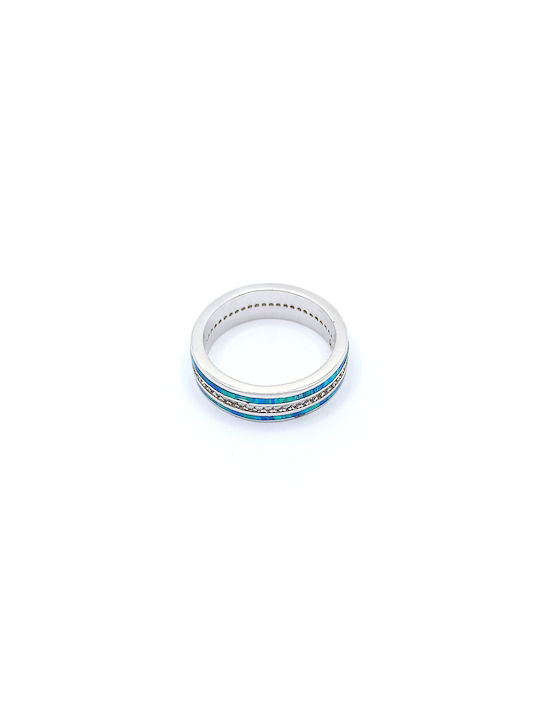 PS Silver Silver Spinner Ring with Zircon