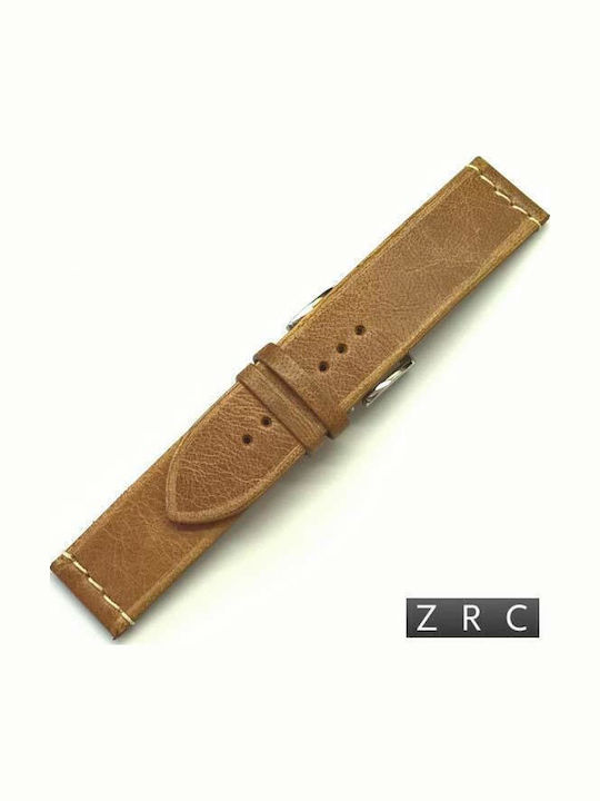 Δερμάτινο Λουράκι Μπεζ 24mm