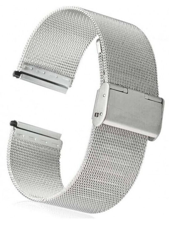 Vitopoulos Metallic-Armband Silber 24mm