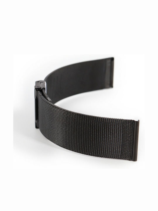Vitopoulos Metallic-Armband Schwarz 12mm