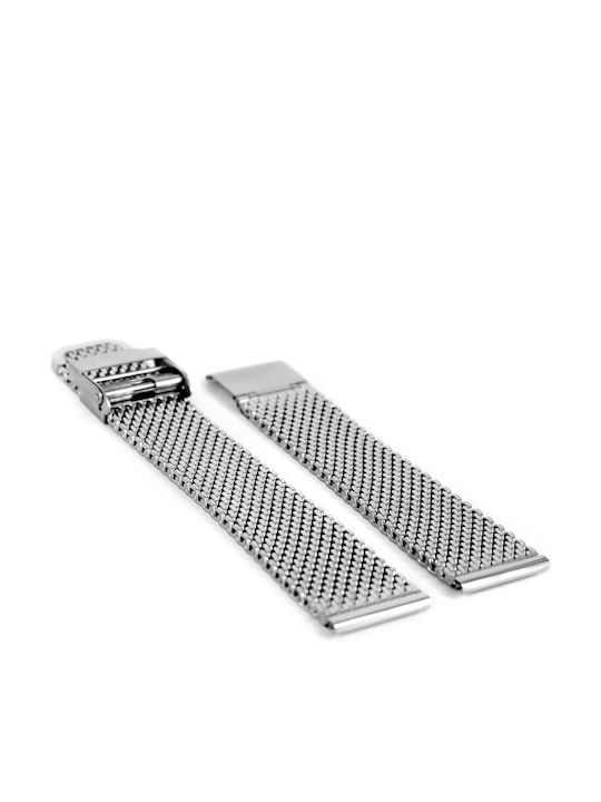 Vitopoulos Metallic-Armband Silber 20mm