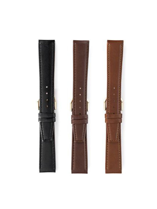 Leather Strap Black 18mm