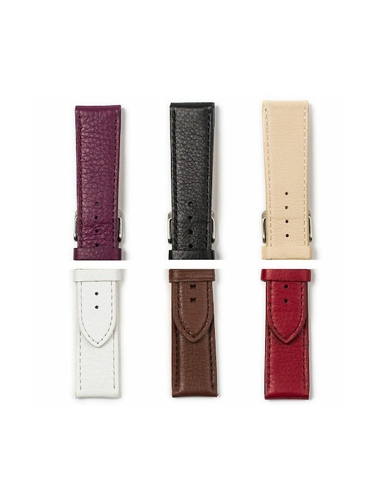 Leather Strap Red 24mm