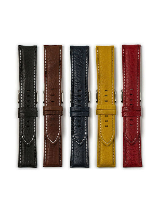 Leather Strap Black 22mm