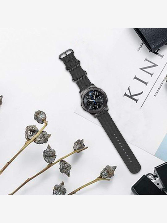 KOSTELO Fabric Strap Black 22mm