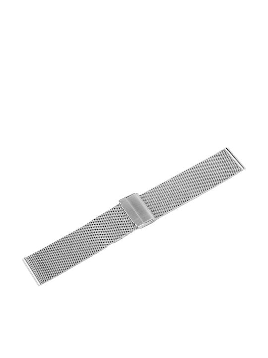 New Era Μεταλλικό Μπρασελέ Ασημί 24mm