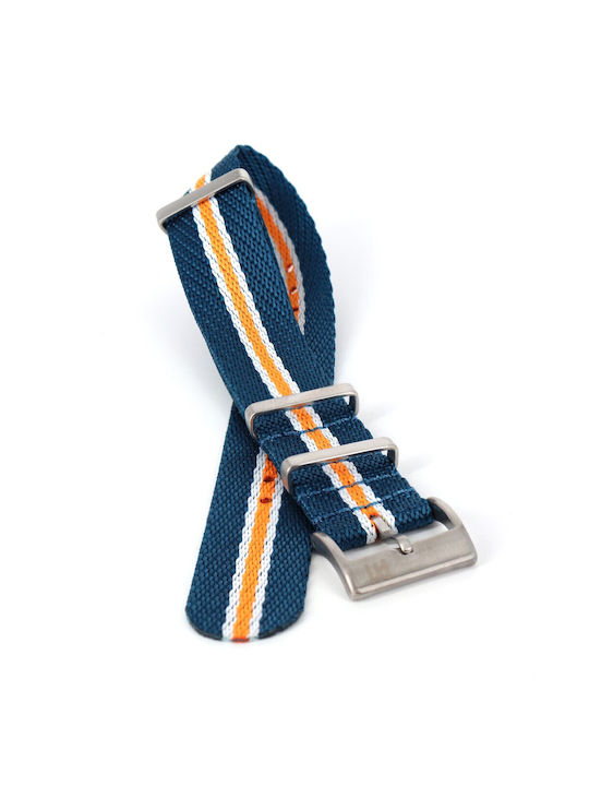 Piero Magli Piero Magli Fabric Strap Nato Blue 22mm