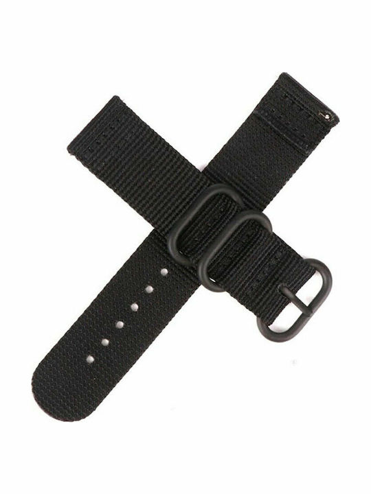 KOSTELO Fabric Strap Black 22mm