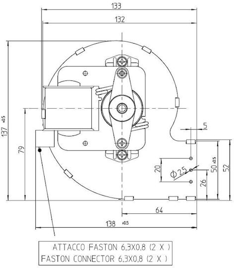 Fergas Βεντιλατέρ για Σόμπα Pellet