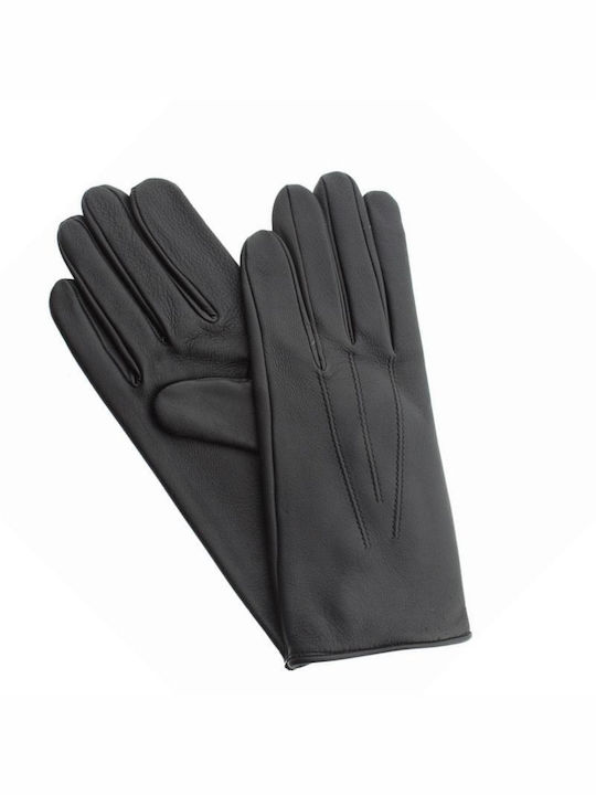 Schwarz Leder Handschuhe